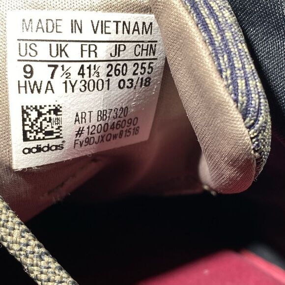 Adidas QT Racer Womens Size 9 Running Shoes Black Gray Athletic Trainer Sneakers - Picture 8 of 8